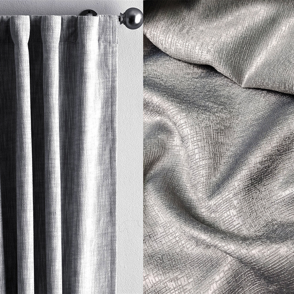 LightSlateGray Textured Backout Fabric Embossed