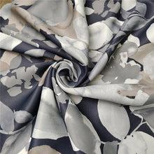 Load image into Gallery viewer, Black/Gray  Floral Flame Retardant Blackout Fabric
