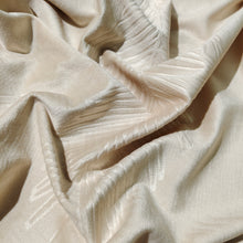 Load image into Gallery viewer, Beige Backout Fabric Velvet Embossed Pattern Leaves

