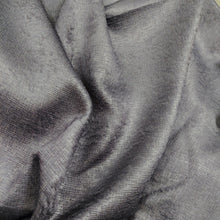 Load image into Gallery viewer, Charcoal Gray Textured Backout Fabric Embossed
