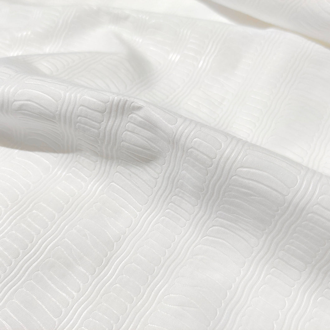 White Embossed Microfiber Fabric