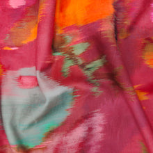 Load image into Gallery viewer, Red/Orange Floral Velvet Printed
